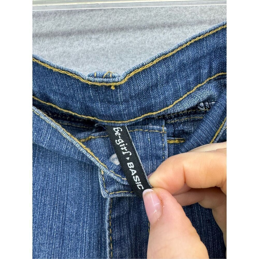 Be-Girl Basic Womens Blue Patchwork Distressed De… - image 3